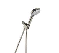 hansgrohe Vernis Blend 4-inch Handheld Shower Head Set 3-Spray Rain, IntenseRain High Pressure Detachable Shower Head with Hose in Brushed Nickel, 2.5 GPM, 04949820