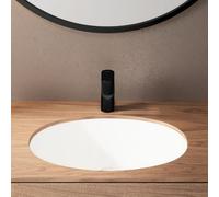 hansgrohe Vernis Blend - bathroom tap without waste, bathroom sink tap with spout height 70 mm, basin mixer tap water-saving (EcoSmart), matt black