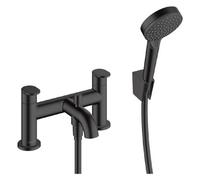Hansgrohe Vernis Blend Bathroom Bath Shower Mixer Tap Twin Lever Modern Black