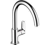 Hansgrohe Vernis Blend M35 Single Lever Kitchen Mixer 260 With Swivel Spout - Side Lever