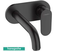 Hansgrohe Vernis Blend Matt Black Concealed Single Lever Basin With Spout 205mm