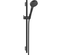 Vernis Blend Shower set with 2-jet hand shower + Unica bar 65 cm, Matt black (26422670)