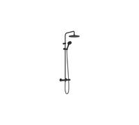 Hansgrohe Vernis Blend Shower System 240 1 Spray Water-Saving with Thermostat, Matt Black, 26428670