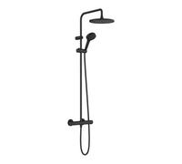 Hansgrohe Vernis Blend Showerpipe 240 Matt Black W/ Thermostat 1 Jet