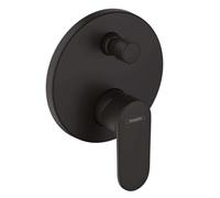 Concealed Bath Shower Mixer Hansgrohe Vernis Blend Finishing set 92x150x192mm Black Mat