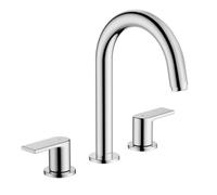 Freestanding 2 Handle Basin Tap Hansgrohe Vernis Shape with pop-up waste 200x266x170mm Chrome