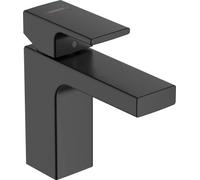 hansgrohe Vernis Shape Basin Mixer Tap 100 with pop-up waste set, matt black, 71561670