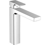 hansgrohe Vernis Shape Basin Mixer Tap 190 with metal pop-up waste set, chrome, 71590000