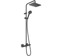 Shower Column Hansgrohe Vernis Shape 230, thermostatic mixer EcoSmart, 1 jet 512x277x1130mm Black Mat