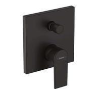 hansgrohe Vernis Shape Flush-Mounted Bath Mixer Tap for 2 Functions Matt Black