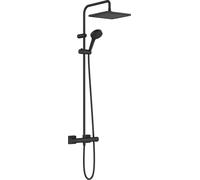 Hansgrohe Vernis Shape Shower System 240 1 Spray Water-Saving with Thermostat, Matt Black, 26429670