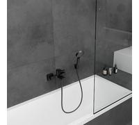 hansgrohe Vernis Shape Wall Mounted Bath Shower Mixer Tap Matt Black - 71450670