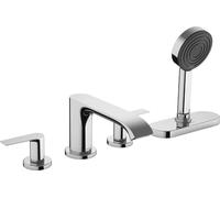 hansgrohe Vivenis 4-hole rim mounted bath mixer with Hose Box, chrome, 75444000