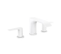 hansgrohe Vivenis 75033701 Modern Bathroom Sink Tap with 2 Handles, 3 Hole, 3" High, Matt White