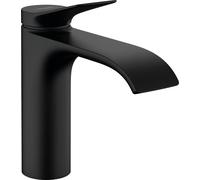 Single Hole Mixer Tap Hansgrohe Vivenis with pop-up waste set Black Mat