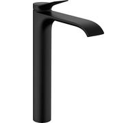 Waterfall Basin Tap Hansgrohe Vivenis with drain set 219x45x309mm Black Mat