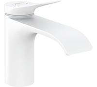 hansgrohe Vivenis Basin Mixer Tap 80 with pop-up waste set, matt white, 75010700
