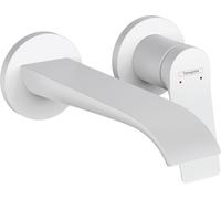 hansgrohe Vivenis Basin Mixer Tap for concealed installation wall-mounted with spout 19,2 cm, matt white, 75050700