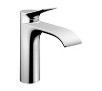 hansgrohe Vivenis - bathroom tap with pop-up waste set, energy-saving (CoolStart), bathroom sink tap with spout height 110 mm, basin mixer tap water-saving (EcoSmart), chrome, 75023000
