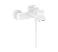 Wall Mounted Bath Shower Mixer Tap Hansgrohe Vivenis White Matt 75423700
