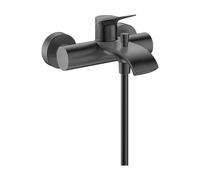 Wall Mounted Bath Shower Mixer Tap Hansgrohe Vivenis Brushed Black Chrome 75423340