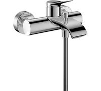 hansgrohe Vivenis Original - Bath tap Exposed for 2 Functions, Bath Mixer tap with spout Length 19,7 cm, Chrome, 75423000