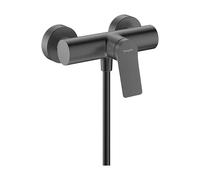 hansgrohe Vivenis Original - Shower Mixer Exposed for 1 Function, Single Lever Shower Mixer tap, Brushed Black Chrome, 75623340