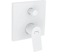 Concealed Bath Shower Mixer Hansgrohe Vivenis Finishing set 104x156x188mm White Matt