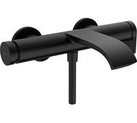 Wall Mounted Bath Shower Mixer Tap Hansgrohe Vivenis Single lever Black Mat