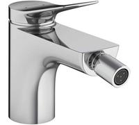 Hansgrohe Vivenis Single-Lever Bidet Mixer Tap With Pop-Up Waste, Quarter-Turn Ceramic Cartridge, Laminar Spray, 3/8" Connections