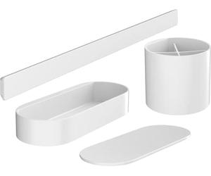 Hansgrohe WallStoris Bathroom Bundle, Accessories and Storage Set, no Drilling, Matt White, 27968700