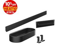 hansgrohe WallStoris Bathroom Shower Accessory Set Rail Basket Hooks Squeegee