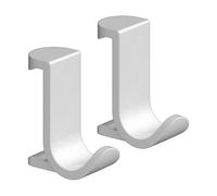 hansgrohe WallStoris Bathroom Towel Robe Hooks Set Wide Matt White Easy Install