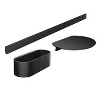 Hansgrohe WallStoris Bathtub Bundle, Bathroom Storage, Accessories Set, no Drilling, Matt Black, 27966670
