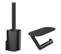 Hansgrohe WallStoris Toilet Bundle Bathroom Set Brush Holder Shelf Matt Black VA