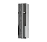hansgrohe XtraStoris Rock - recessed Toilet Brush Holder with Storage Shelf and tileable Door, Toilet Brush & Holder, Bathroom wall Niche, Bathroom Accessory, Brushed Stainless Steel, 56060800