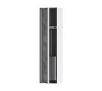 hansgrohe XtraStoris Rock - recessed Toilet Brush Holder with Storage Shelf and tileable Door, Toilet Brush & Holder, Bathroom Wall Niche, Bathroom Accessory, matt White, 56060700