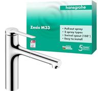 Pull Out Kitchen Tap Hansgrohe Zesis M33 Chrome