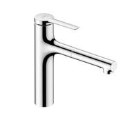 hansgrohe Zesis M33 Kitchen Tap, 160, pull-out spray, 2 Sprays, Hose Box lite, chrome, 74804000