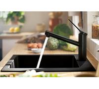 Zesis M33 kitchen mixer 150 1jet, matt black (74802670)