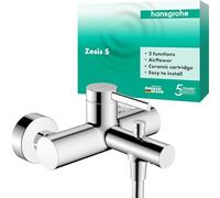 Wall Mounted Bath Shower Mixer Tap Hansgrohe Zesis S Chrome 74420000