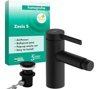 Bidet Tap Hansgrohe Zesis S metal pop-up waste-set Black Mat 74201670