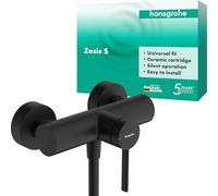 Wall Mounted Shower Mixer Hansgrohe Zesis S Black Mat 74621670
