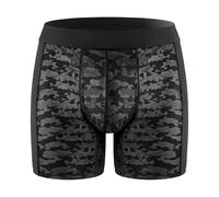 HANSILK Mens Incontinence Pants Breathable Boxers Briefs with 80 ml Absorbent Pads Leakproof Washable Odor Control for Mild Incontinence