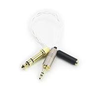 HansnBy 3.5mm 1/8" TRS Male & 6.3mm 1/4" Adapter to 2.5mm Trrs Balanced Female Headphone Audio Adapter Cable Compatible with Astell&Kern Layla, Rosie, Roxanne II, AK T8iE MKII