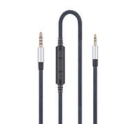 HansnBy 3.5mm to 2.5mm Male Audio Replacement Cable Compatible with Bose oe2, oe2i, AE2, QC35 Headphones, Remote Volume Control & in-Line Mic Cord Compatible with Samsung Galaxy Huawei Android