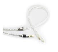 HansnBy 4.4mm Balanced Male 6N OCC Copper Single Crystal Silver Plated Cord 4.4mm Balanced Cable Compatible with Sennheiser HD650, HD600, HD580, HD660S, HD58X, Massdrop HD6XX Headphones