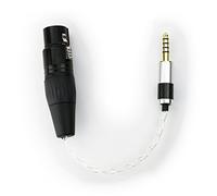 HansnBy 4.4mm Male to 4-pin XLR Balanced Female Silver Plated Headphone Audio Adapter 8 Cores 6N OCC Copper Single Crystal Silver Plated Wire 4.4mm Male to 4-pin XLR Female