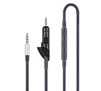 HansnBy Audio Cable Replacement Compatible with Bose QC15 QuietComfort 15 Headphones, Audio Cord Compatible with iPhone iPod iPad Apple Devices Cord with in-Line Mic Remote Volume Control