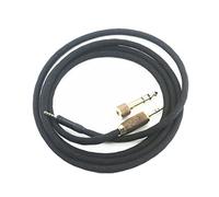 HansnBy Replacement Audio Upgrade Cable 6N OCC Copper Single Crystal Silver Plated Cord Compatible with Sennheiser HD598 HD598SE HD560s HD598Cs HD598SR Headphone Walnut Wood Shell & 6.35mm Adapter